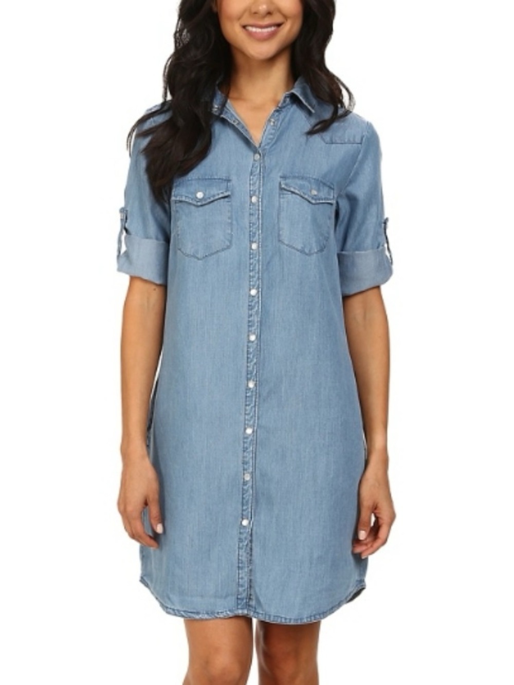 Ruthy Chambray Shirt Dress